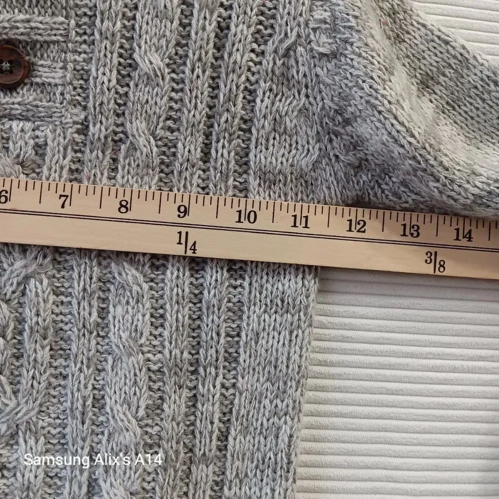 LITTLE LAD Toddler Boys (24 M) Elbow Patch Sweater,‎ Gray/White Cable Knit